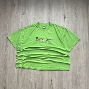 Pigeon Force Tennessee T-Shirt Mens 2XL Green Embroidered Spell Out Adventures